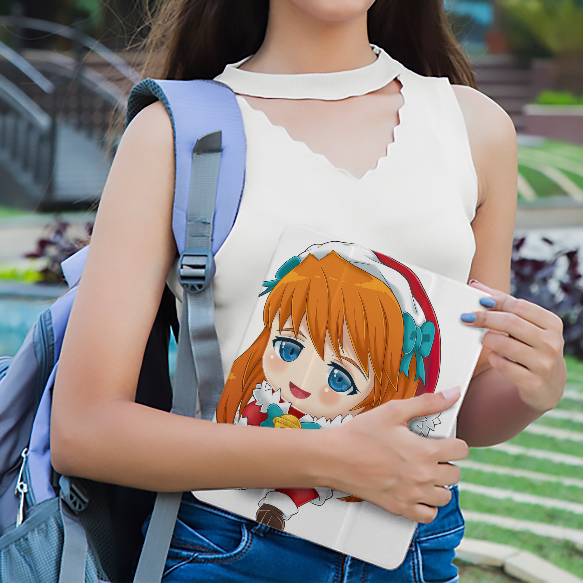 EVA 新世紀エヴァンゲリオン IPad ケース ペン収納付き 三つ折りスタンド PUレザー×シリコン 対応機種9.5/10.5/10.9インチ