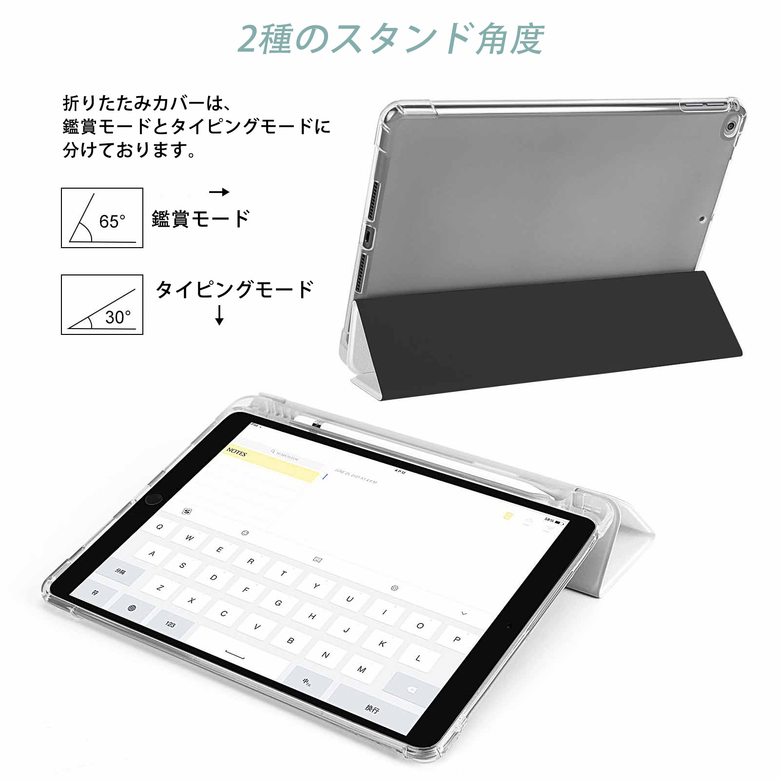 EVA 新世紀エヴァンゲリオン IPad ケース ペン収納付き 三つ折りスタンド PUレザー×シリコン 対応機種9.5/10.5/10.9インチ