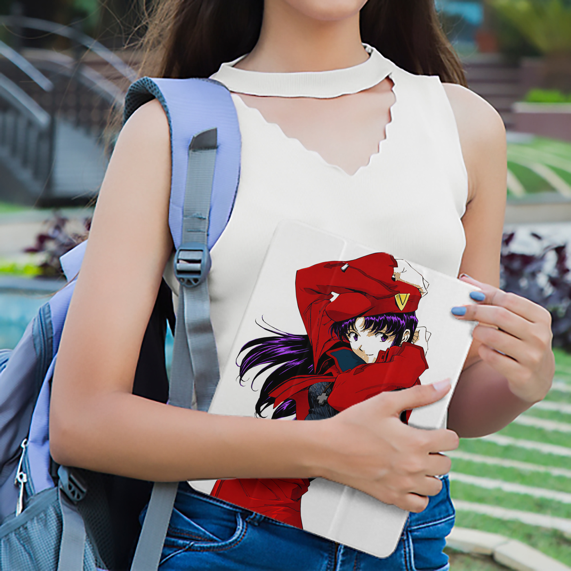 EVA 新世紀エヴァンゲリオン IPad ケース ペン収納付き 三つ折りスタンド PUレザー×シリコン 対応機種9.5/10.5/10.9インチ