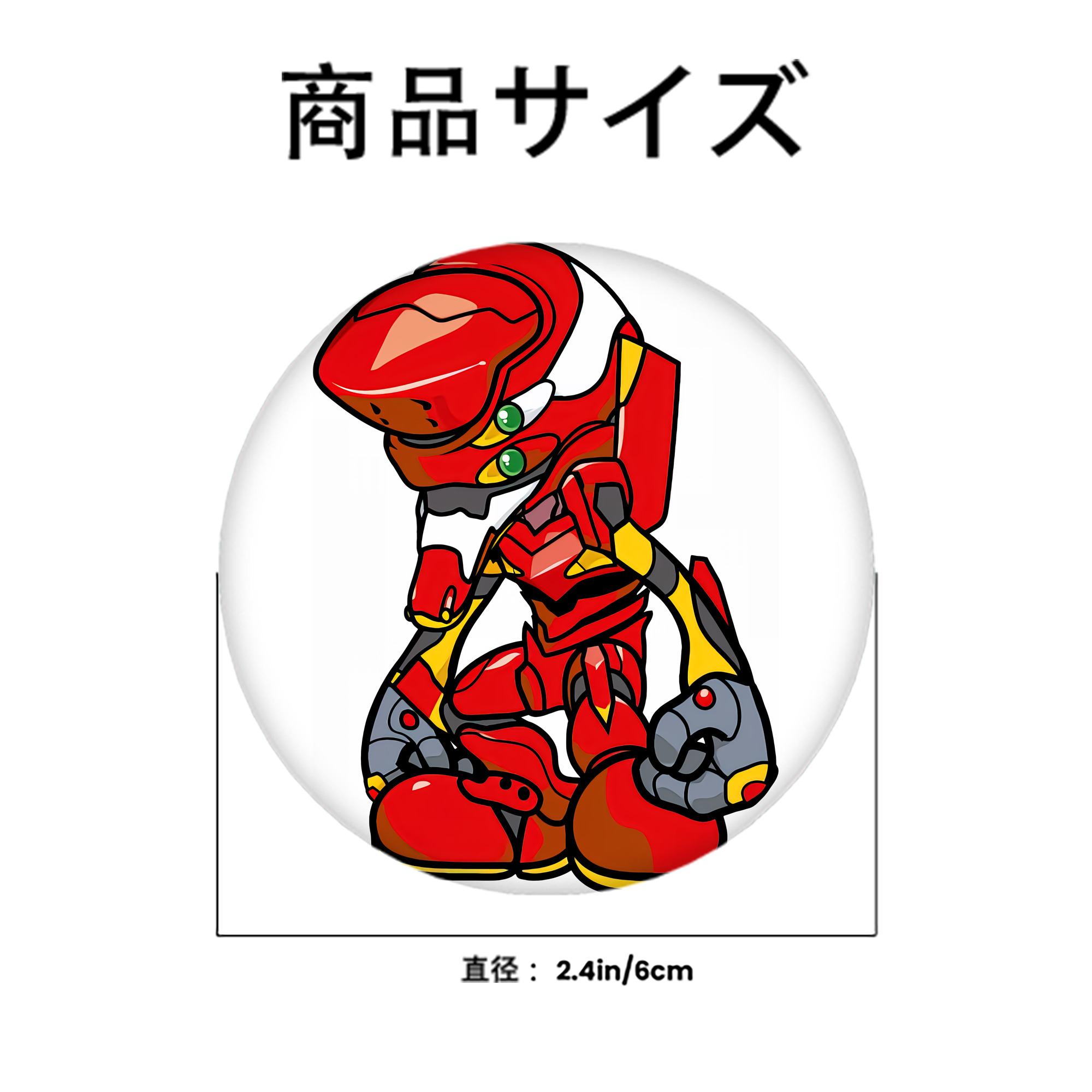 EVA 新世紀エヴァンゲリオン 6cm 缶バッジ 複数セット