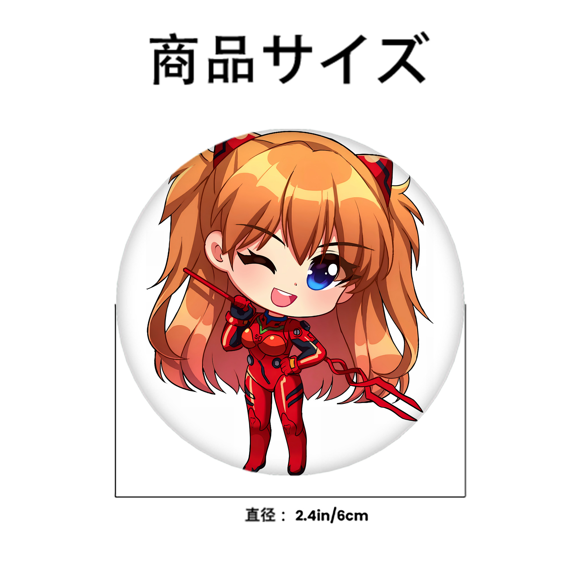 EVA 新世紀エヴァンゲリオン 6cm 缶バッジ 複数セット