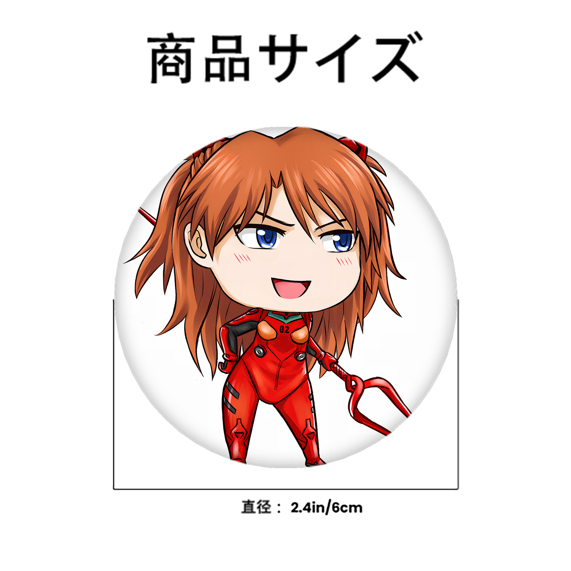 EVA 新世紀エヴァンゲリオン 6cm 缶バッジ 複数セット