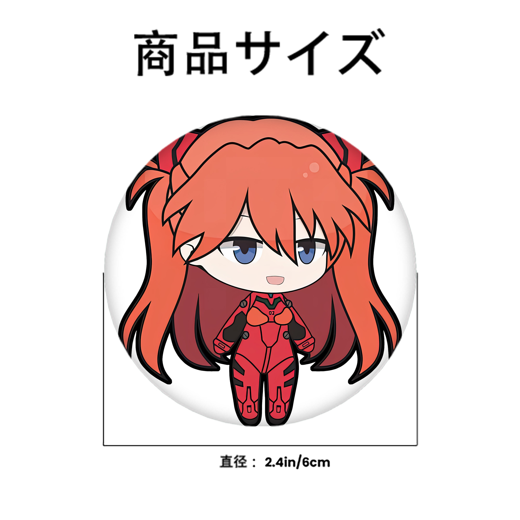 EVA 新世紀エヴァンゲリオン 6cm 缶バッジ 複数セット