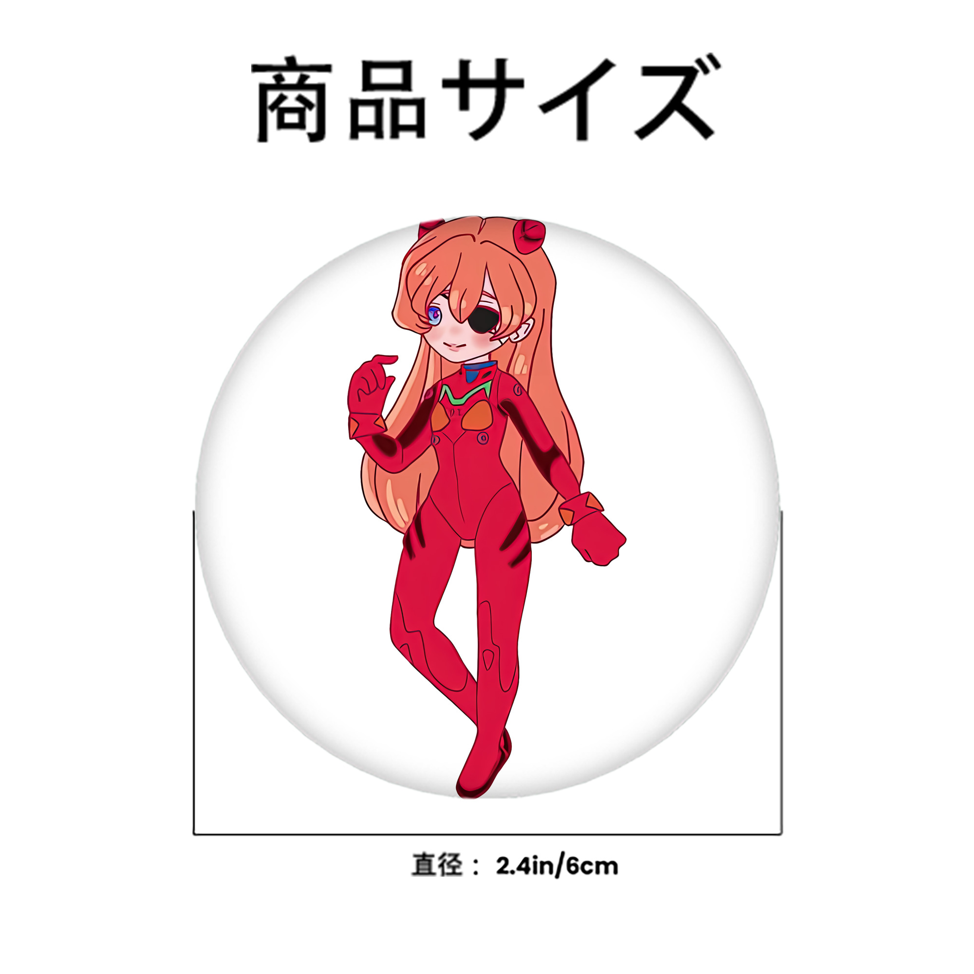 EVA 新世紀エヴァンゲリオン 6cm 缶バッジ 複数セット