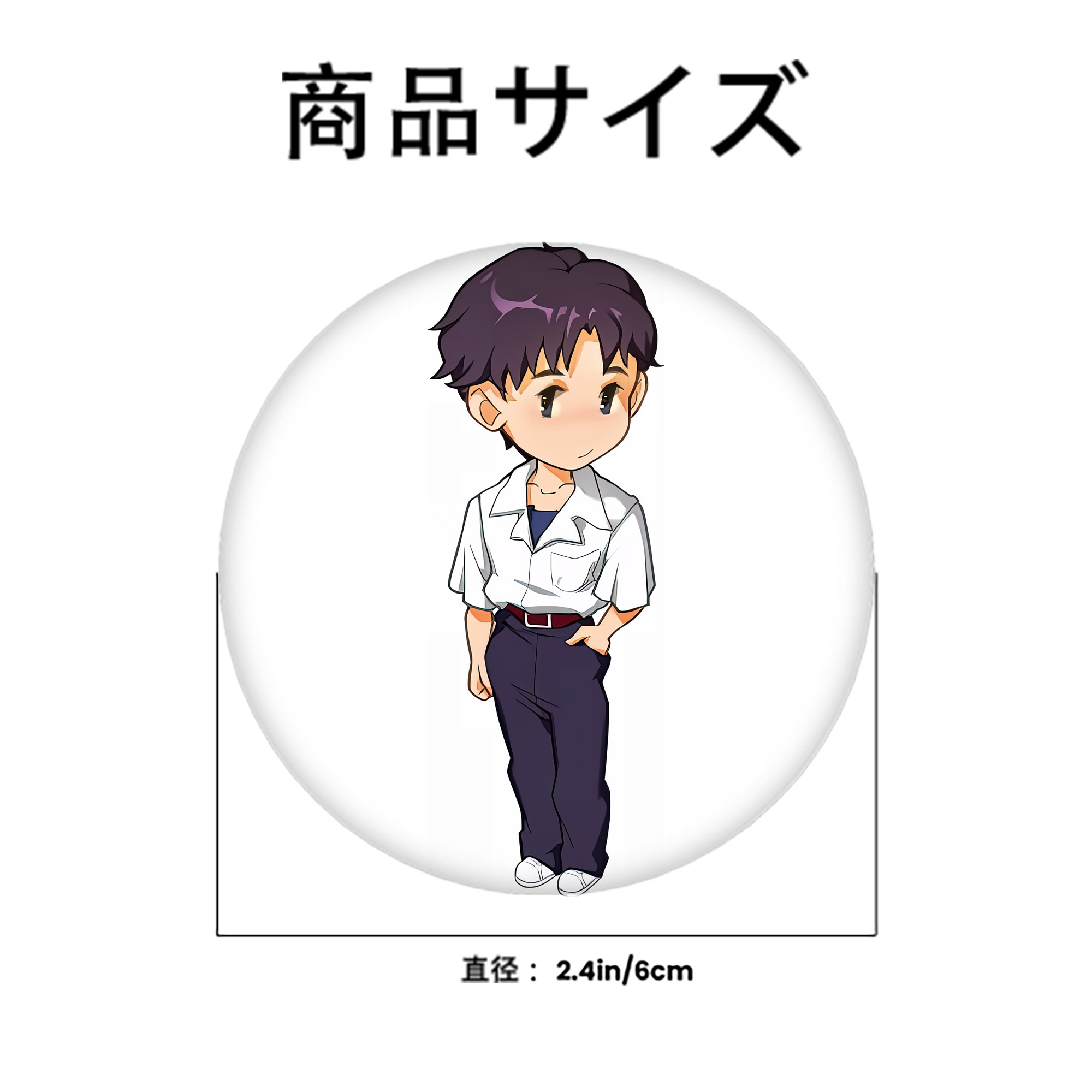 EVA 新世紀エヴァンゲリオン 6cm 缶バッジ 複数セット