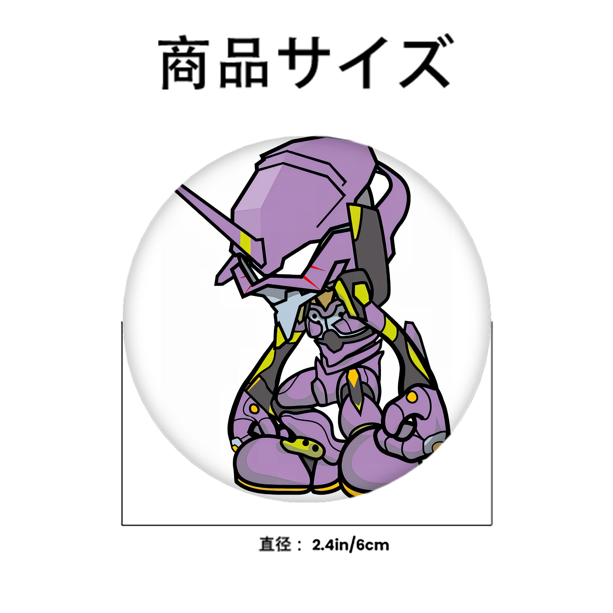 EVA 新世紀エヴァンゲリオン 6cm 缶バッジ 複数セット