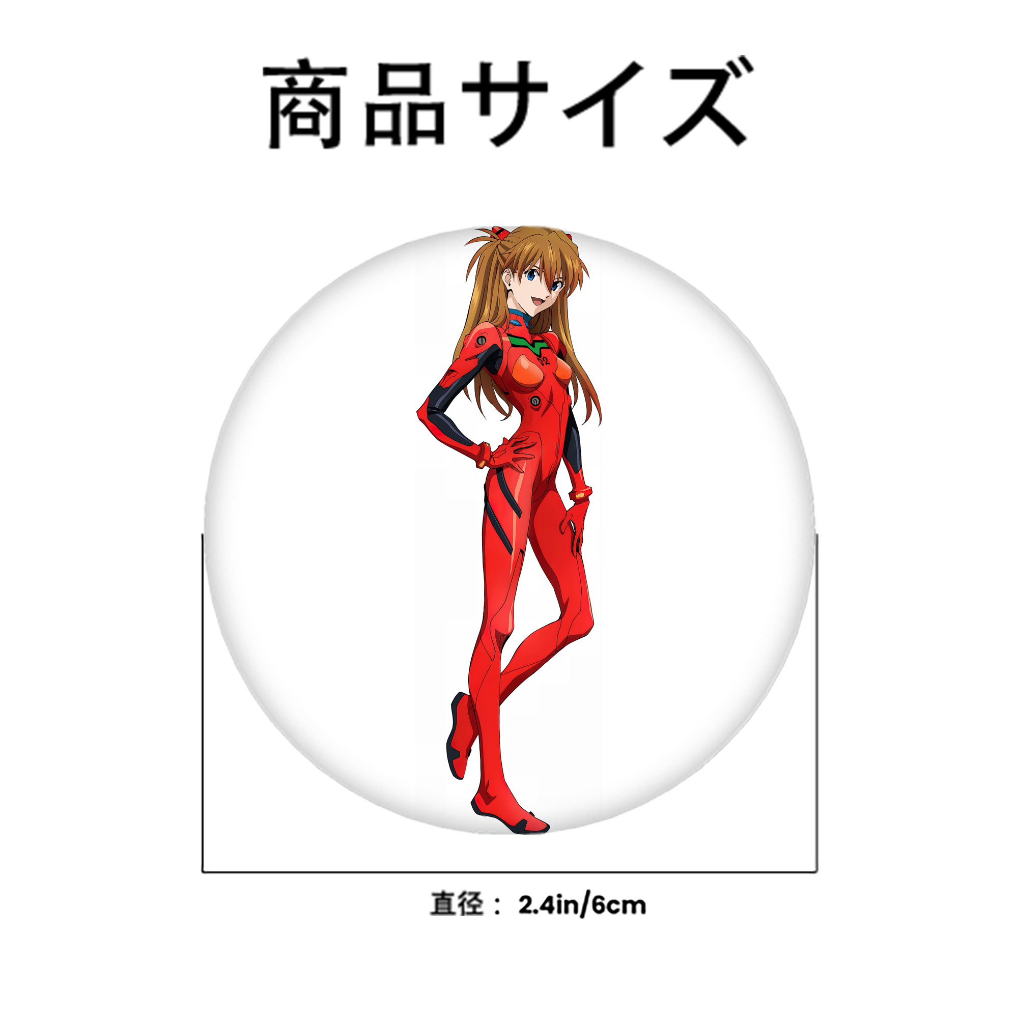 EVA 新世紀エヴァンゲリオン 6cm 缶バッジ 複数セット