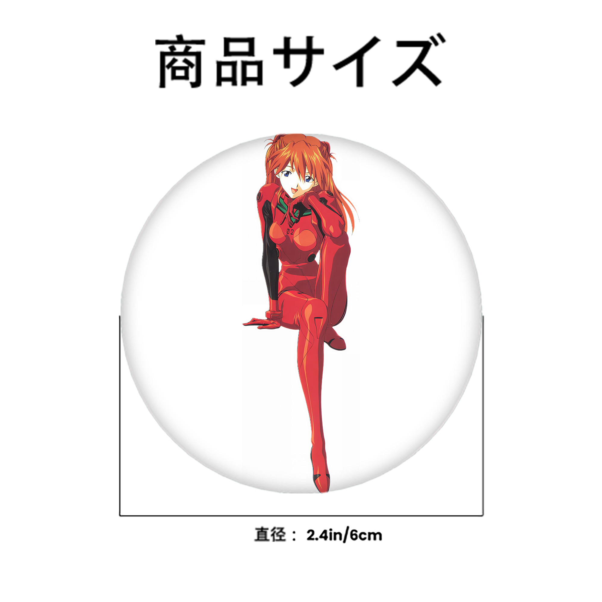EVA 新世紀エヴァンゲリオン 6cm 缶バッジ 複数セット