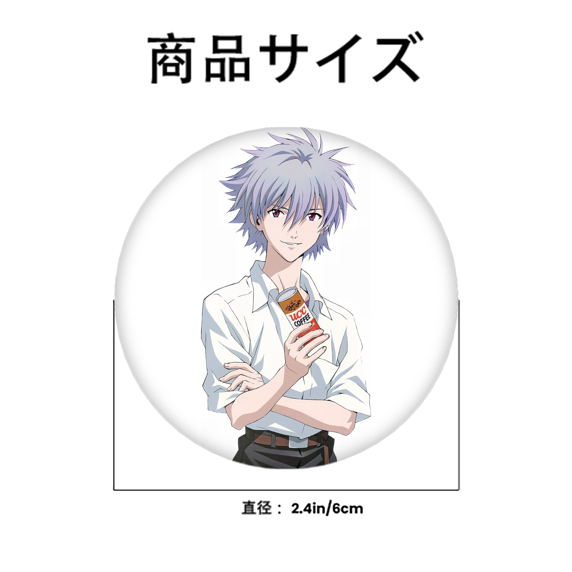 EVA 新世紀エヴァンゲリオン 6cm 缶バッジ 複数セット