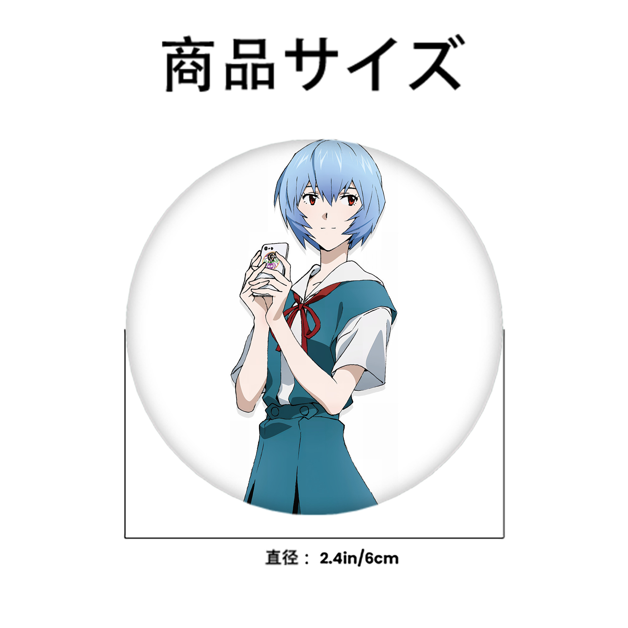 EVA 新世紀エヴァンゲリオン 6cm 缶バッジ 複数セット