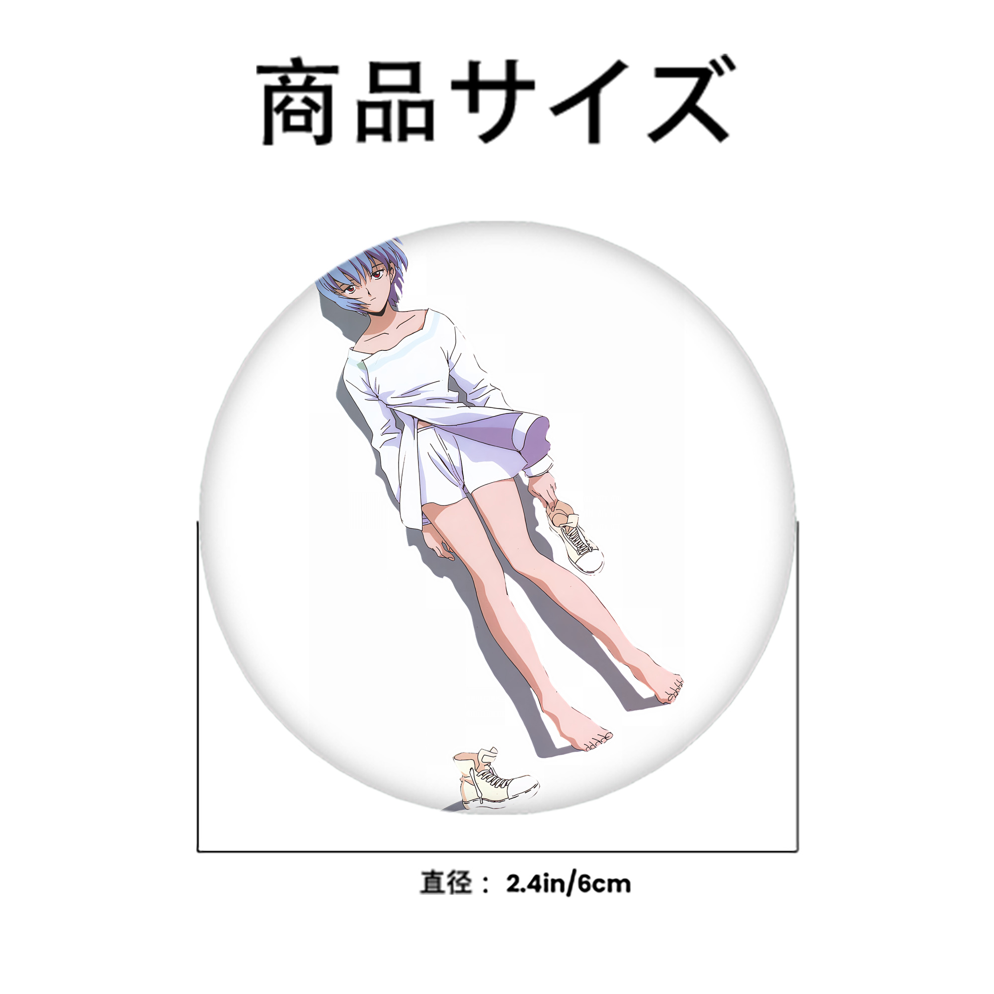 EVA 新世紀エヴァンゲリオン 6cm 缶バッジ 複数セット