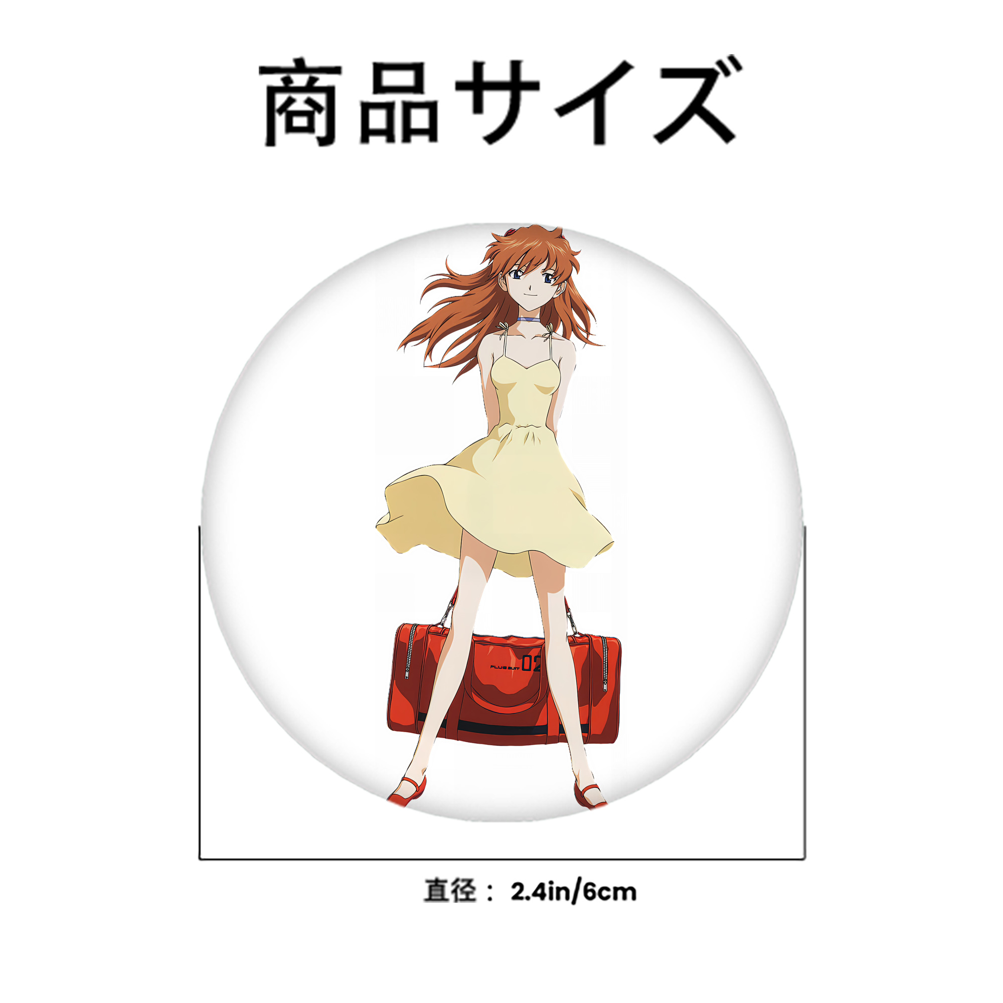 EVA 新世紀エヴァンゲリオン 6cm 缶バッジ 複数セット