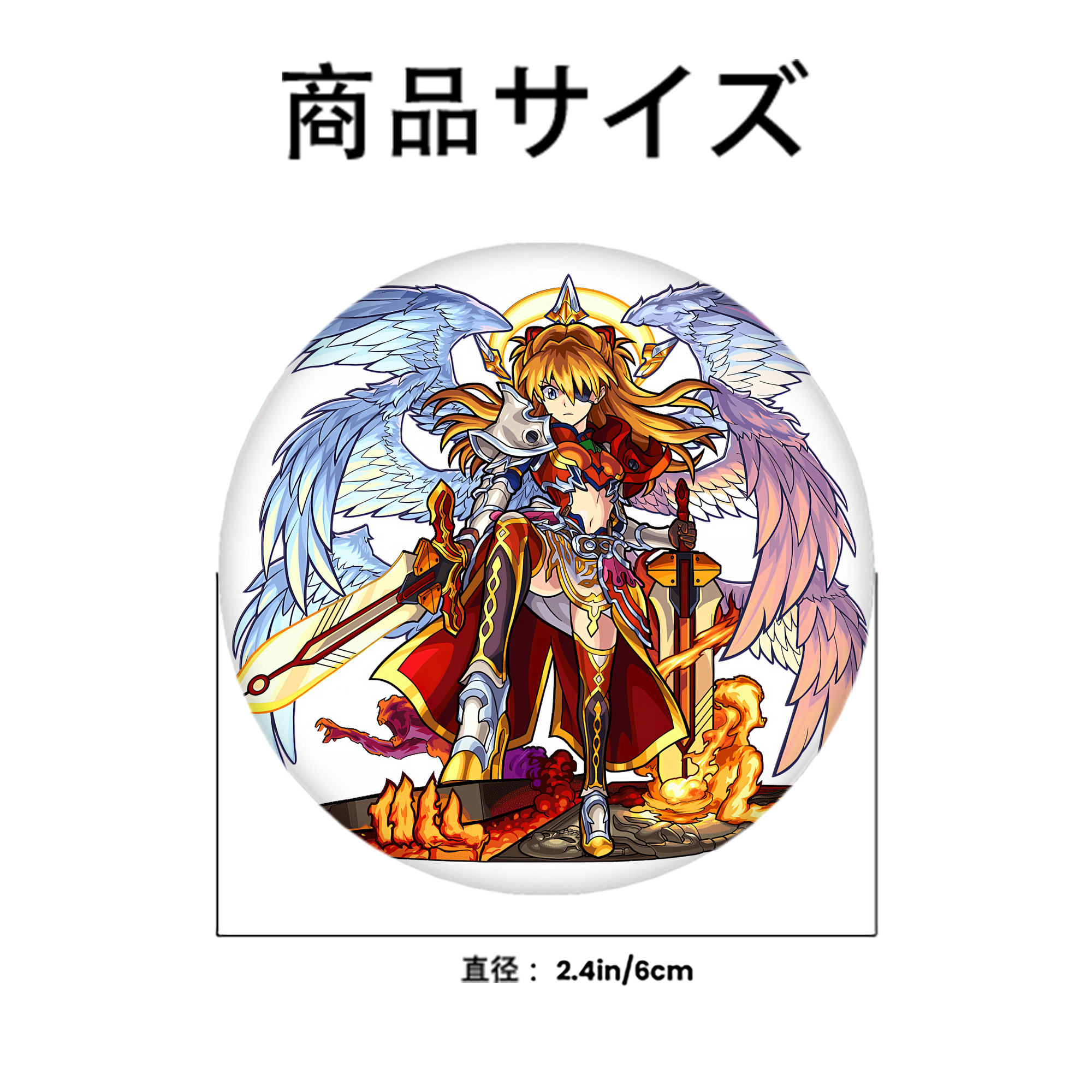 EVA 新世紀エヴァンゲリオン 6cm 缶バッジ 複数セット