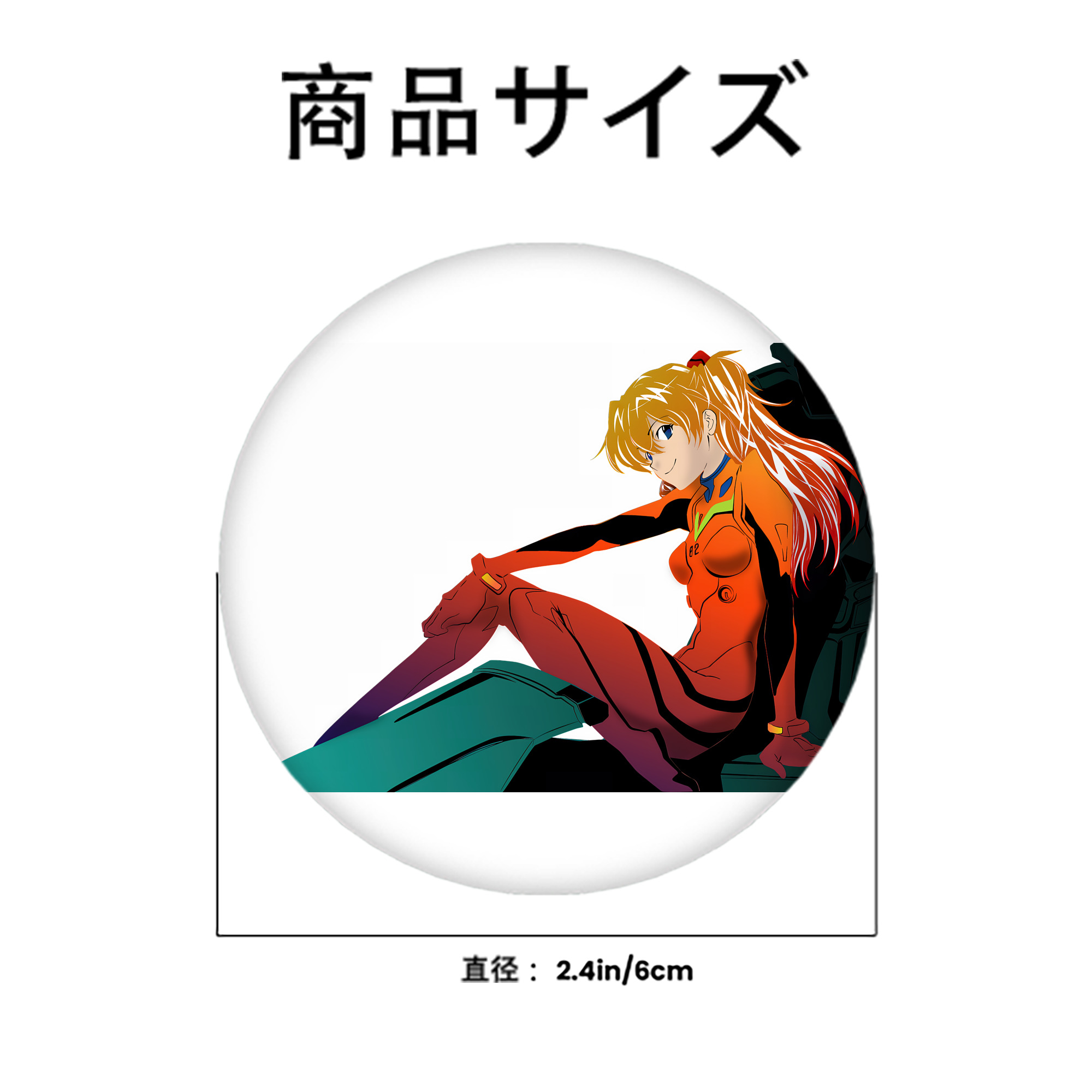 EVA 新世紀エヴァンゲリオン 6cm 缶バッジ 複数セット