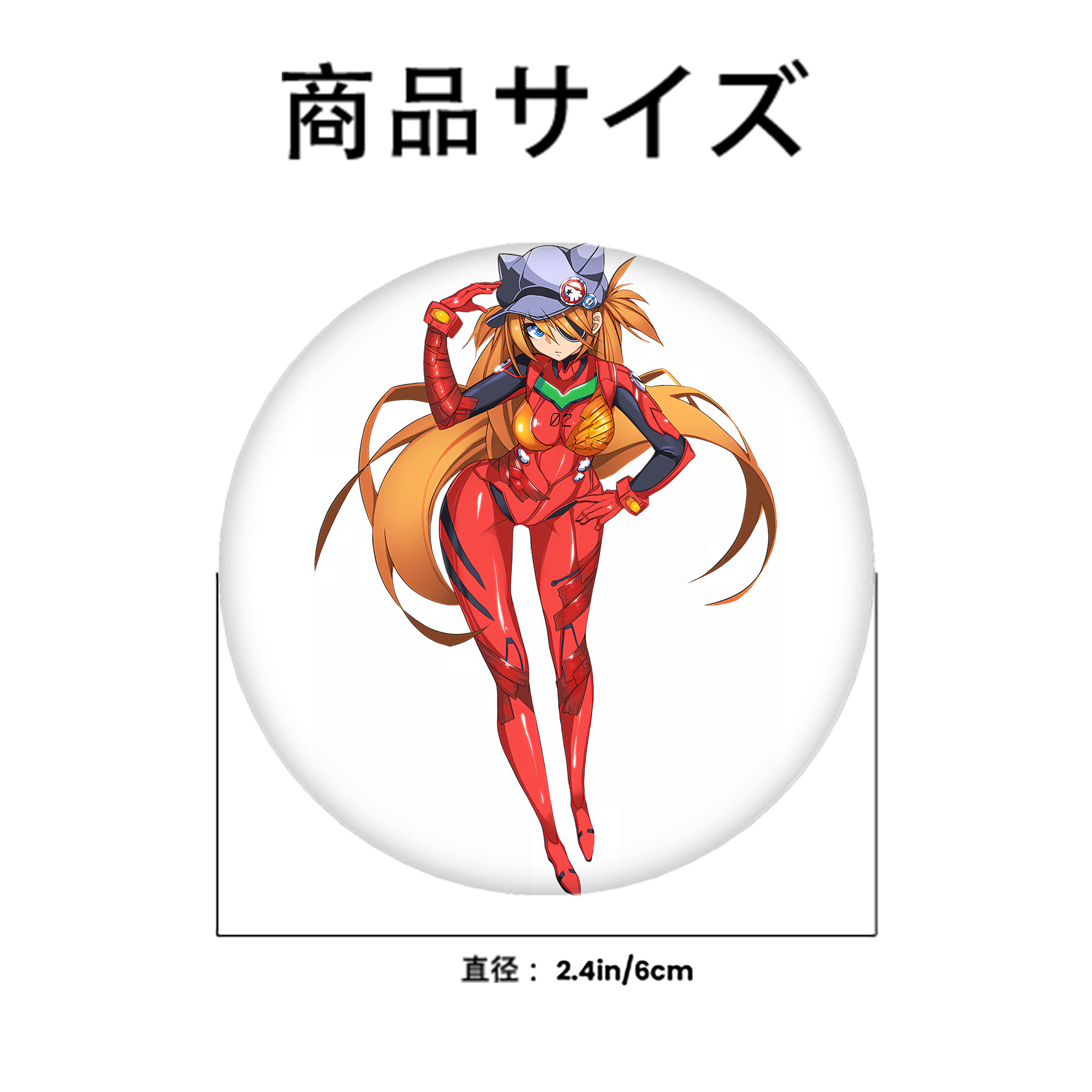 EVA 新世紀エヴァンゲリオン 6cm 缶バッジ 複数セット