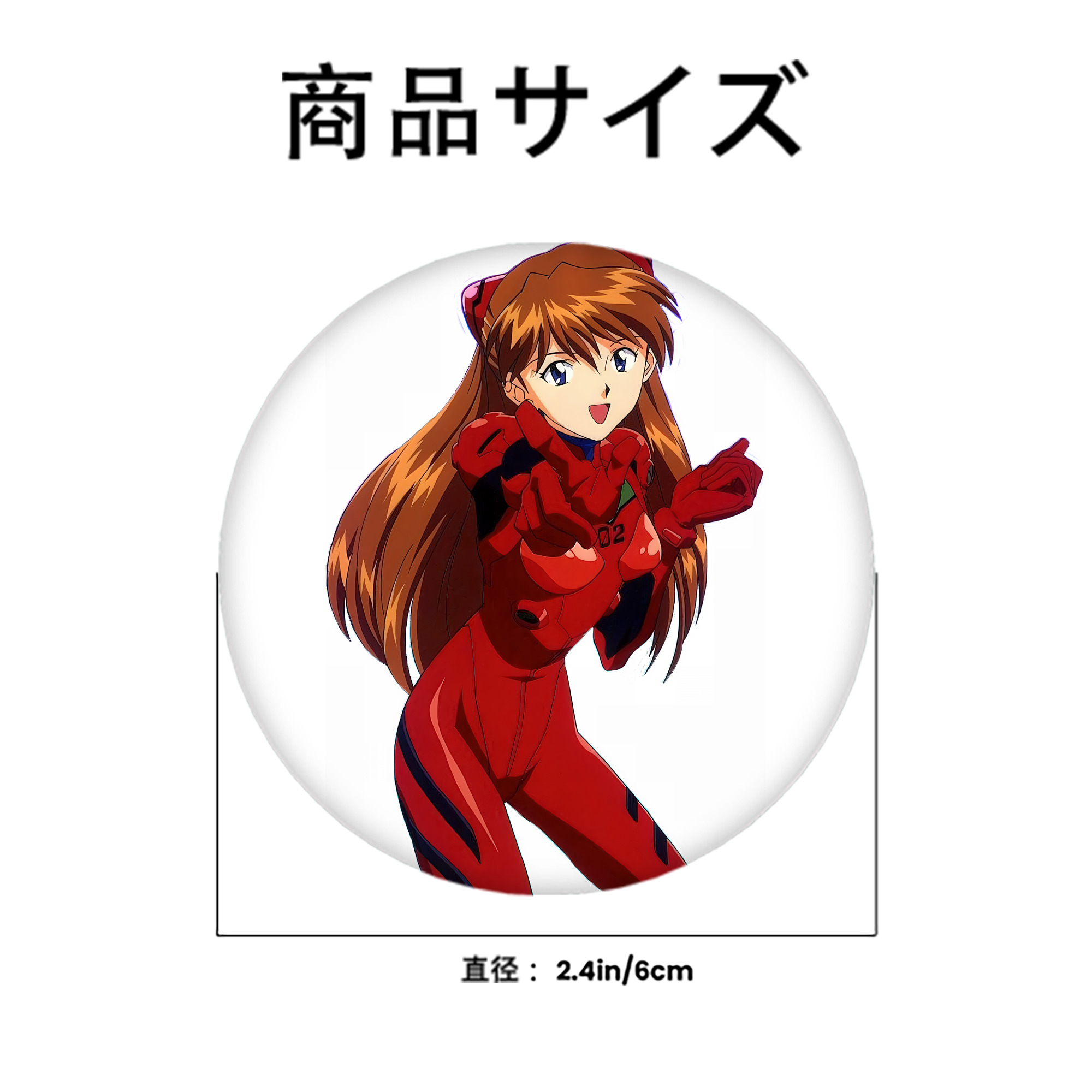 EVA 新世紀エヴァンゲリオン 6cm 缶バッジ 複数セット