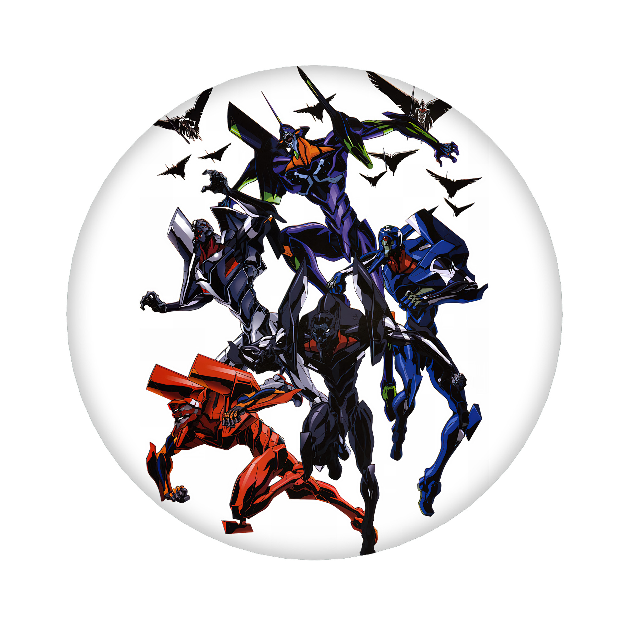 （画像用） EVA 新世紀エヴァンゲリオン 6cm 缶バッジ 複数セット