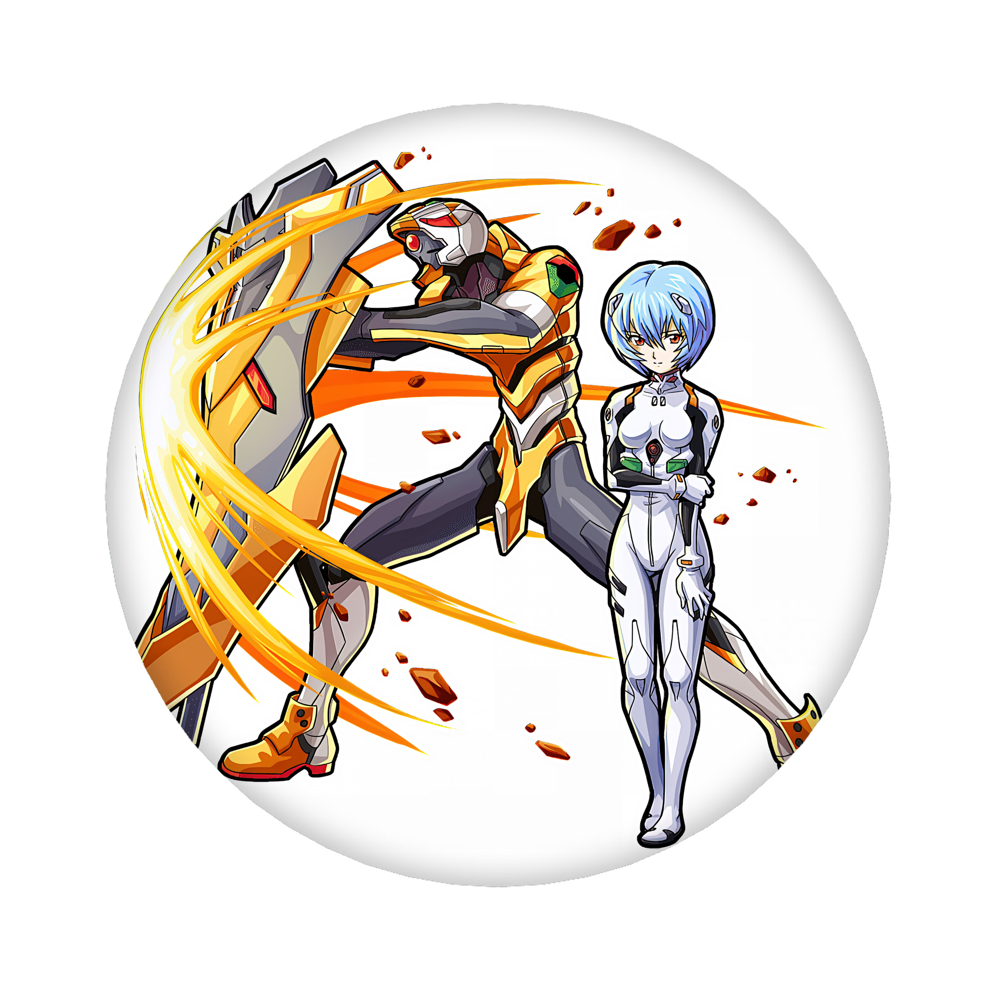 （画像用） EVA 新世紀エヴァンゲリオン 6cm 缶バッジ 複数セット